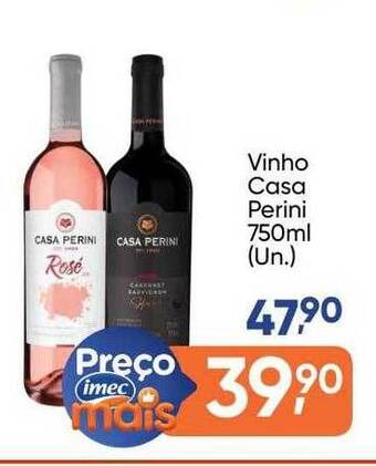 Imec Supermercados Vinho Casa Perini oferta