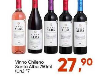 Imec Supermercados Vinho Chileno Santa Alba oferta