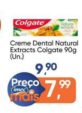 Imec Supermercados Creme Dental Natural Extracts Colgate oferta
