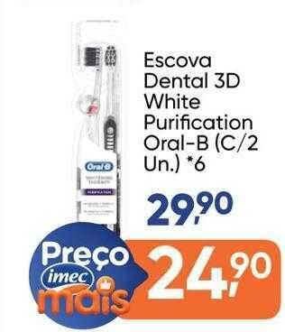 Imec Supermercados Escova Dental 3d White Purification Oral-b oferta