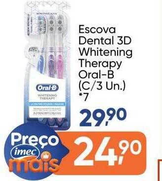 Imec Supermercados Escova Dental 3d Whitening Therapy Oral-b oferta
