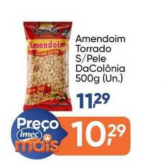 Imec Supermercados Amendoim Torrado S Pele Dacolônia oferta
