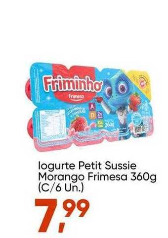 Imec Supermercados Iogurte Petit Suisse Morango Frimesa oferta