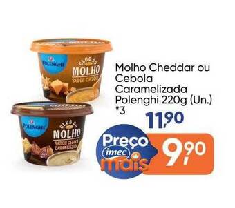 Imec Supermercados Molho Cheddar Ou Cebola Caramelizada Polenghi oferta