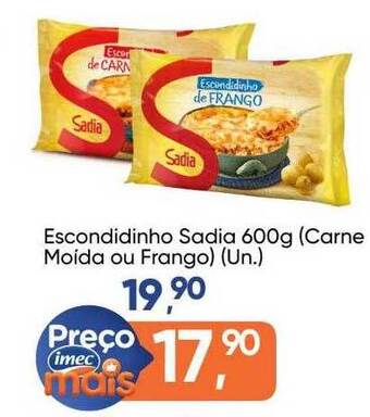 Imec Supermercados Escondidinho Sadia oferta