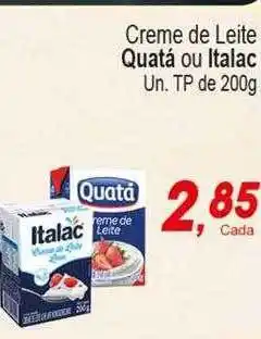 Villefort Atacadista Creme De Leite Quatá Ou Italac oferta