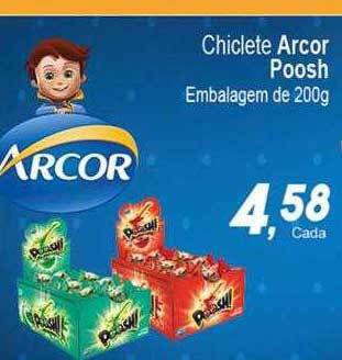 Villefort Atacadista Chiclete Arcor Poosh oferta