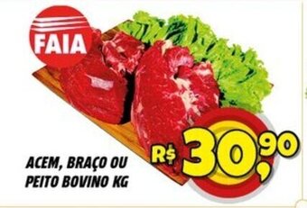 Zattão Supermercado Acem, Braco ou Peito Bovino 1kg oferta