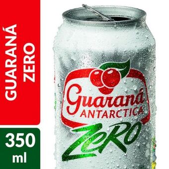 Refrigerante antarctica guaraná zero 350 ml lata