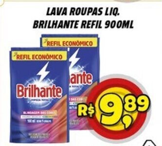 Lava roupas Liq. Brilhante refil 900ml
