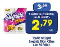 Arena Atacado Toalha de Papel Elegante 19cm x 21cm com 50 folhas oferta
