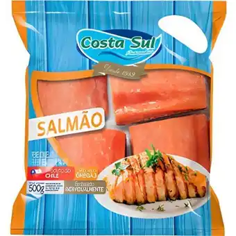 Filé de salmão congelado costa sul 500g