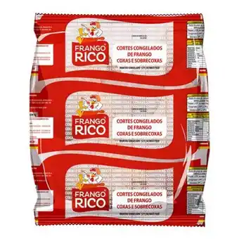 Coxa e sobrecoxa de frango congelada individual frango rico