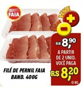 Zattão Supermercado File de Pernil Faia band. 400g oferta