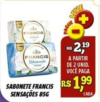 Sabonete francis Sensacoes 85g