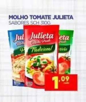 Molho tomate Julieta Sache 310g