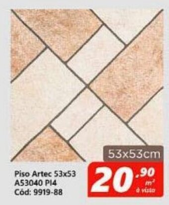 Lojas Becker Piso Artec 53x53cm oferta