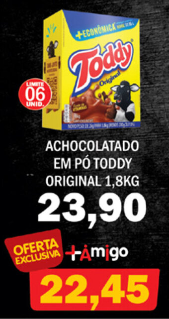 Achocolatado em po Toddy Original 1.8kg