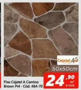 Lojas Becker Piso Cejatel A Camino Brown Pi4 50x50cm oferta