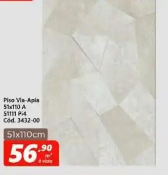 Lojas Becker Piso Via-Apia 51x110cm oferta