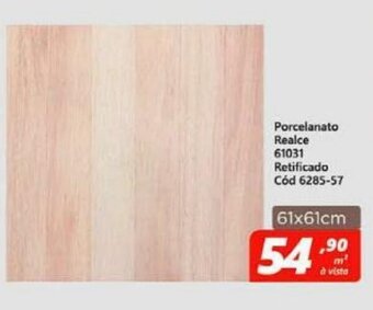 Lojas Becker Porcelanato Realace 610311 Retificado 61x61cm oferta