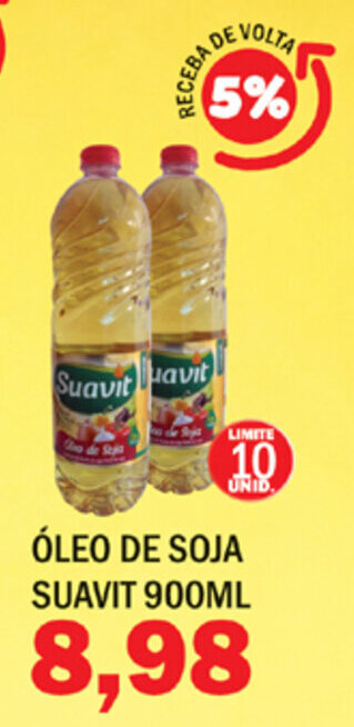 Supermercados Mendonça Oleo de Soja Suavit 900ml oferta