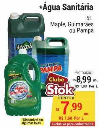 Stok Center água Sanitária oferta