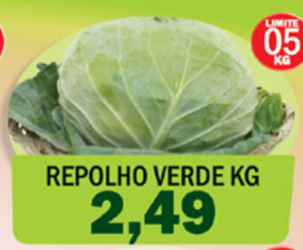 Supermercados Mendonça Repolho Verde 1kg oferta
