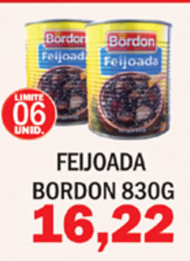 Supermercados Mendonça Feijoada Bordon 830g oferta