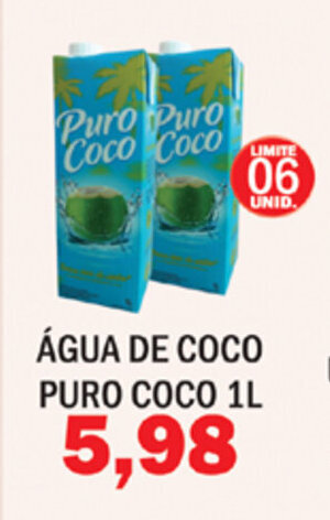 Agua de Coco Puro Coco 1L