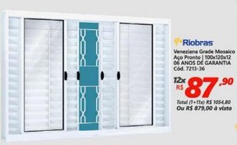 Lojas Becker Veneziana Grade Mosaico Aco Pronto 100x120x12 oferta