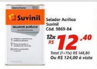 Lojas Becker Selador Acrilico Suvinil oferta