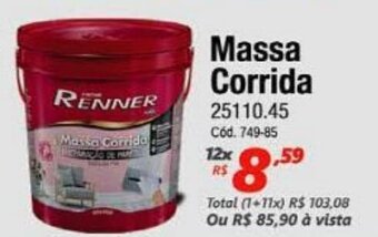 Lojas Becker Massa Corrida oferta