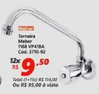 Lojas Becker Torneira Meber 1168 VP41BA oferta