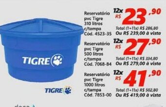 Reservatorio PVC Tigre 310 Litros
