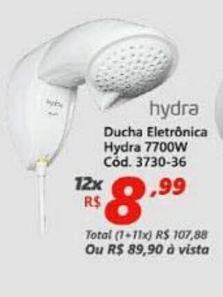 Lojas Becker Ducha Eletronica Hydra 7700W oferta