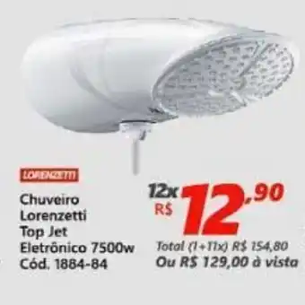 Lojas Becker Chuveiro Lorenzetti Top Jet Eletronico 7500w oferta