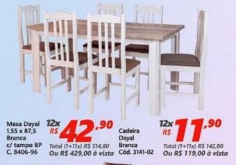 Lojas Becker Mesa Dayal 1.55x87.5 Branca c/ Tampo BP oferta