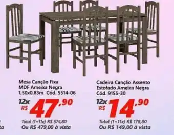 Cadeira Cancao Assento Estofado Ameixa Negra
