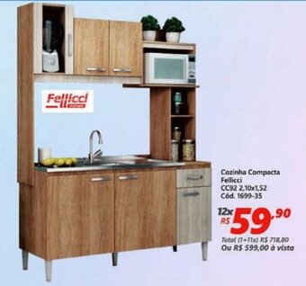 Cozinha Compacta Fellicci CC92 2.10x1.52
