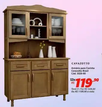 Lojas Becker Armario para Cozinha Cavazotto Brasil oferta