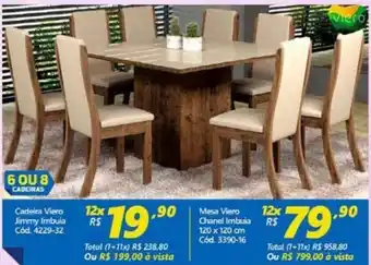 Lojas Becker Mesa Viero Chanel Imbuia 120x120cm oferta