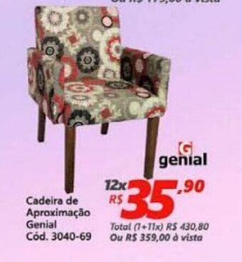 Cadeira de Aproximacao Genial