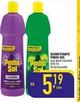Mercantil Rodrigues Desinfetante pinho sol oferta