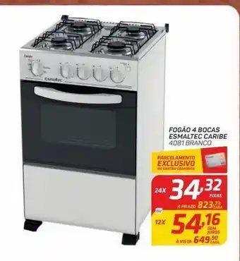 GBarbosa Fogão esmaltec 4 bocas oferta