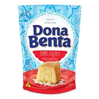 Mistura para bolo dona benta aipim pacote 450g