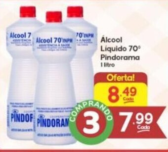 Supermercados Princesa Alcool Liquido 70 Pindorama 1L oferta