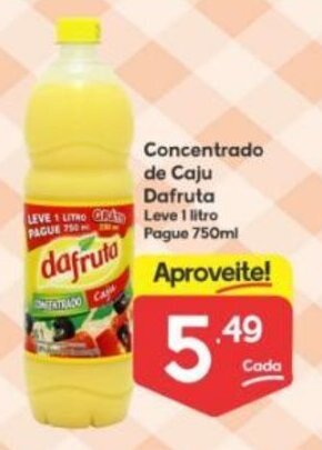 Supermercados Princesa Concentrado de Caju Dafruta oferta
