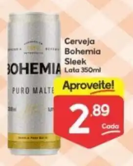 Supermercados Princesa Cerveja Bohemia Sleek 350ml oferta