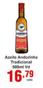 Rossi Supermercado Azeite Andorinha Tradicional 500ml Vd oferta